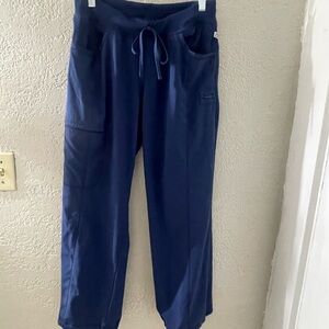 Cherokee Infinity Mid-Rise Scrub Jogger Trousers Navy Blue‎ Drawstring Pants Med